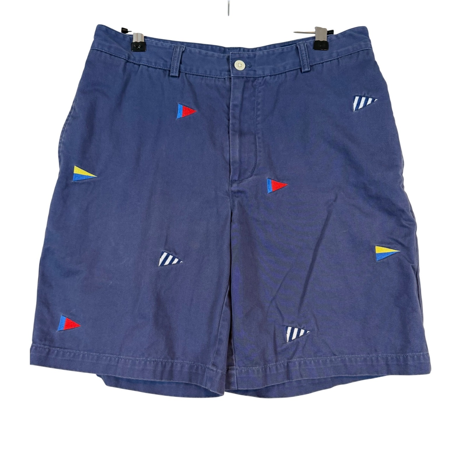 Vineyard Vines Mens 32 Navy Blue Nautical Signal Flag Preppy Breaker Shorts